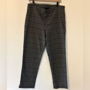 Zac & Rachel Women's Charcoal Checkered Pants